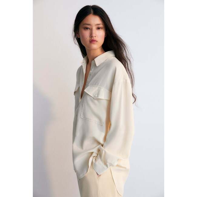 Ophelia Woman Shirt Macadamia Beige - Shirts - 2