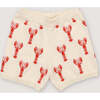 Oia Short Lobster Motif White - Shorts - 1 - thumbnail