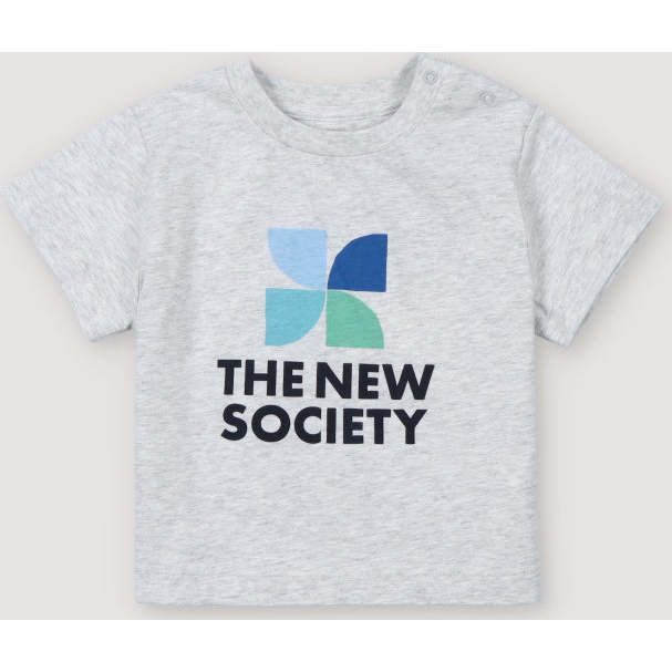 Mykonos Baby T-shirt Grey Melange Grey