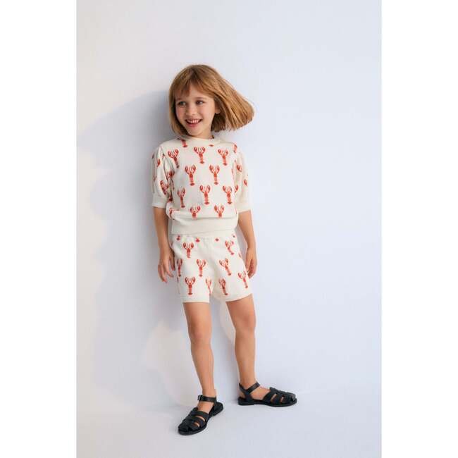 Oia Short Lobster Motif White - Shorts - 2