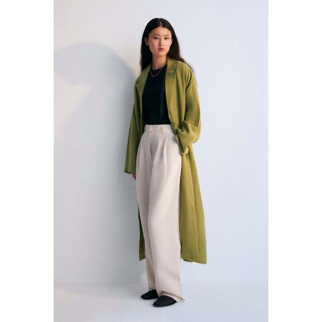 Hera Woman Coat Olive Green - Coats - 4