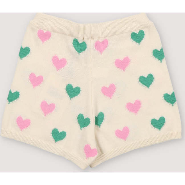 Oia Short Love Motif Multicolor White