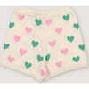 Oia Short Love Motif Multicolor White - Shorts - 1 - thumbnail