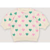 Oia Top Love Motif Multicolor White - Blouses - 1 - thumbnail