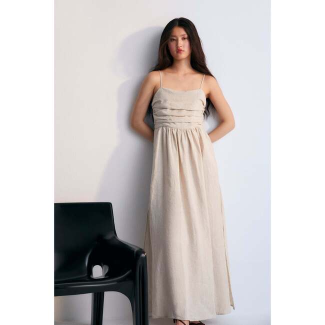 Anna Woman Dress beige - Dresses - 2
