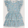 Melina Dress Peony Powder Blue Print Blue - Dresses - 1 - thumbnail