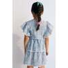 Melina Dress Peony Powder Blue Print Blue - Dresses - 3