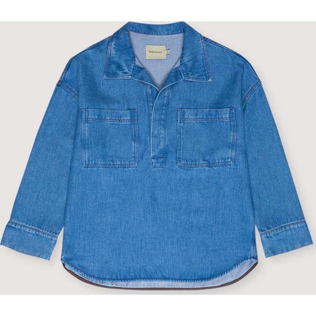 Micenas Woman Shirt Mid Blue Denim Blue