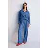Micenas Woman Shirt Mid Blue Denim Blue - Shirts - 4