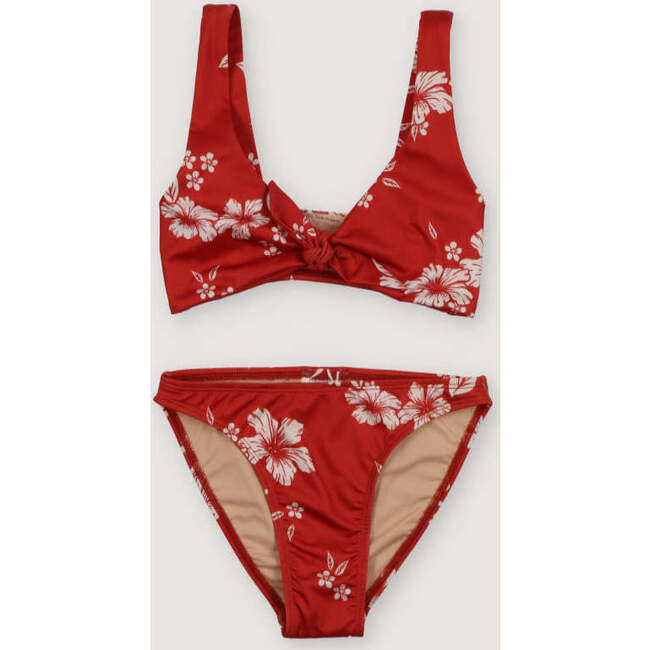 Bikini Teen Chili Beach Flowers Red