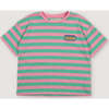 Smiley T-shirt Stripes Hibiscus SmileyWorld® Pink - T-Shirts - 1 - thumbnail