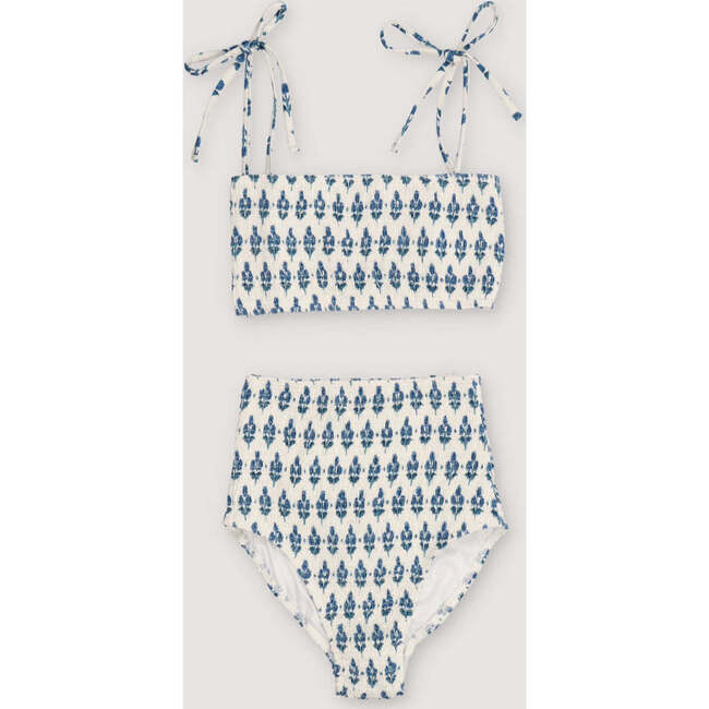 Bikini Woman Hyacinth Print White
