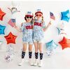 USA Patch Short Sleeve T-Shirt, Sky Tie Dye - T-Shirts - 4