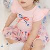 Red, White, & Cute Short Sleeve Tutu Bodysuit, Multi - Dresses - 3
