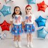 Patriotic Cutie Gemstone Headband, Red - Headbands - 2