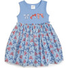 Patriotic Bow Tank Tutu Dress, Blue - Dresses - 1 - thumbnail