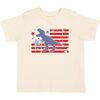 All American Dino Short Sleeve T-Shirt, Natural - T-Shirts - 1 - thumbnail