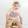 All American Dino Short Sleeve T-Shirt, Natural - T-Shirts - 2