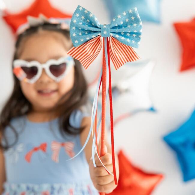 Patriotic Bow Wand, Multi - Costume Accessories - 3