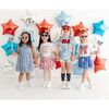 Patriotic Bow Tank Tutu Dress, Blue - Dresses - 5