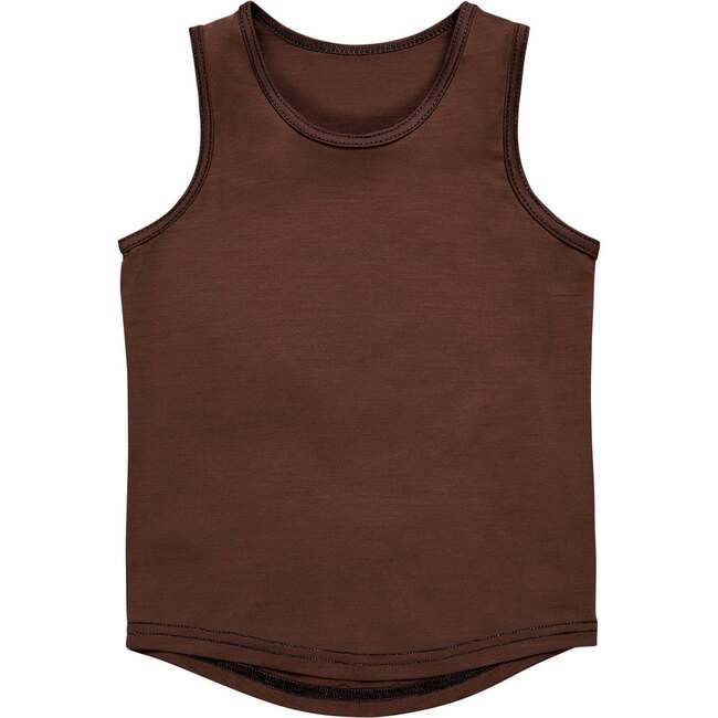 Ultrafine Merino Tank Top, Chocolate Brown