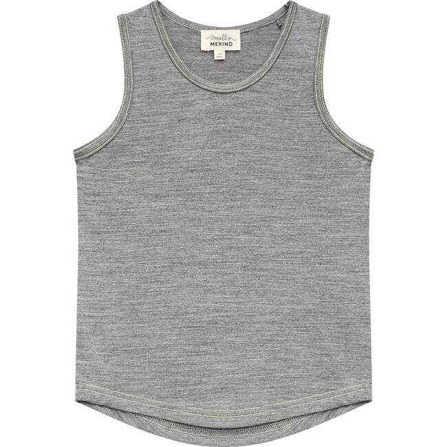 Ultrafine Merino Tank Top, Grey Marle