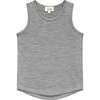 Ultrafine Merino Tank Top, Grey Marle - Tank Tops - 1 - thumbnail