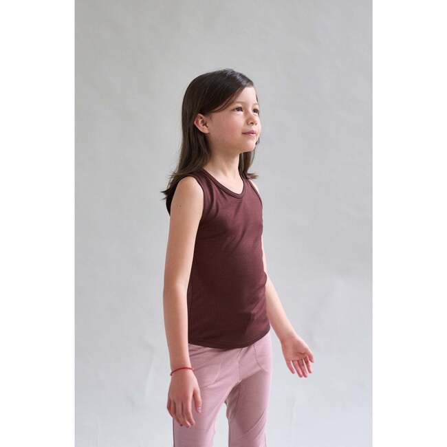Ultrafine Merino Tank Top, Chocolate Brown