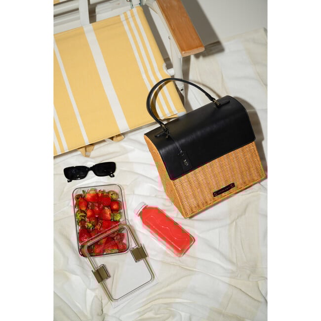 The Luncher, Black Natural Wicker
