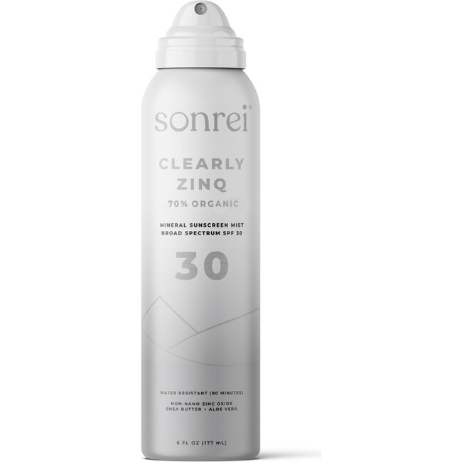 Clearly Zinq Organic SPF 30 Mineral Body Mist Sunscreen