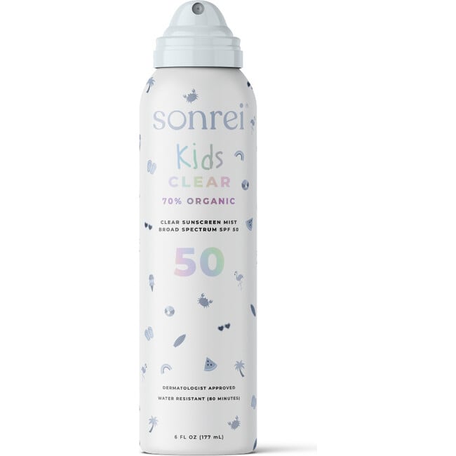 Kids Clear Organic SPF 50 Clear Sunscreen Mist
