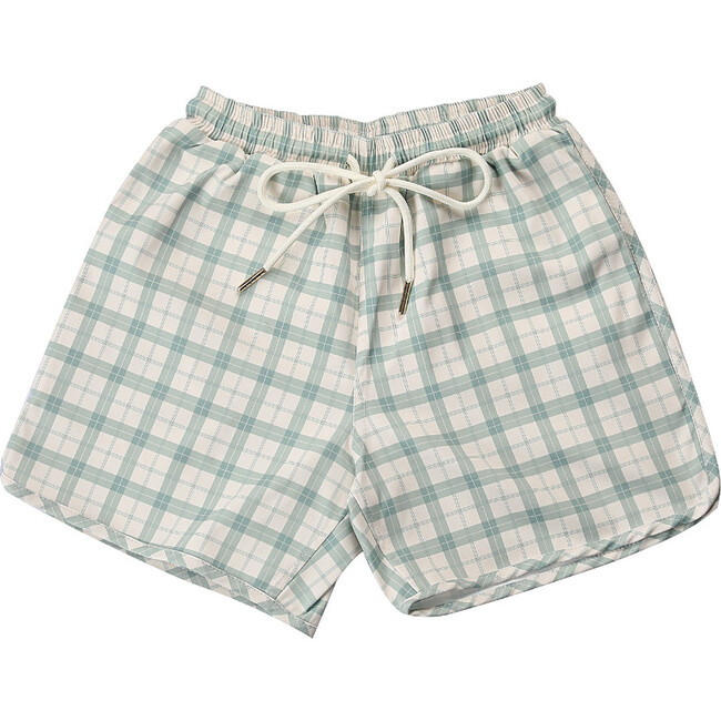 Swim Trunks | UPF + Recycled, Fern Plaid