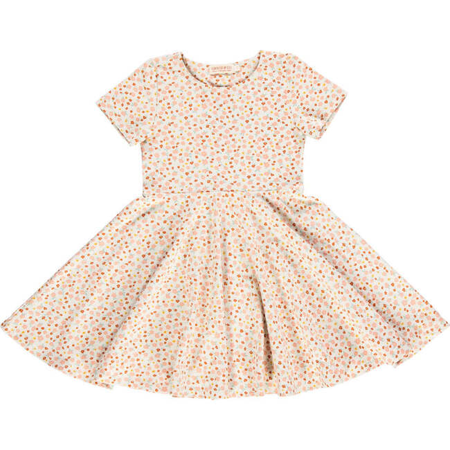 Sweetheart Twirl Dress | Organic Cotton Jersey, Sunset Meadow