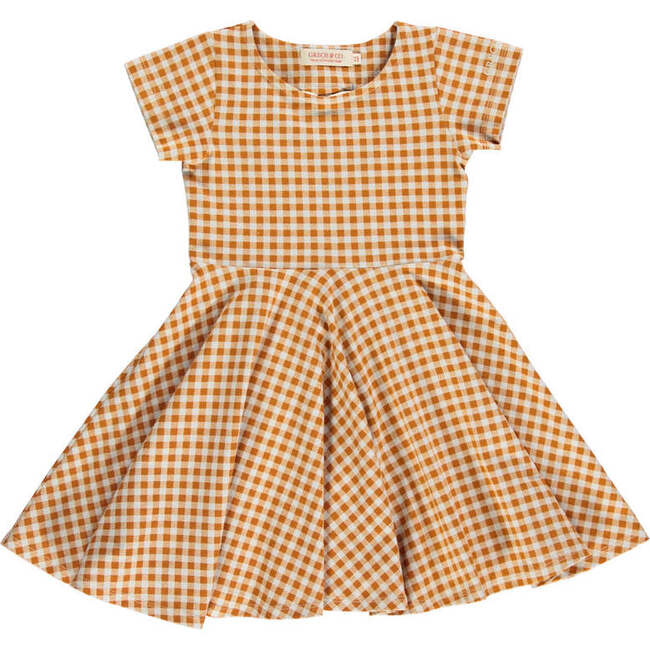 Sweetheart Twirl Dress | Organic Cotton Jersey, Sienna Gingham
