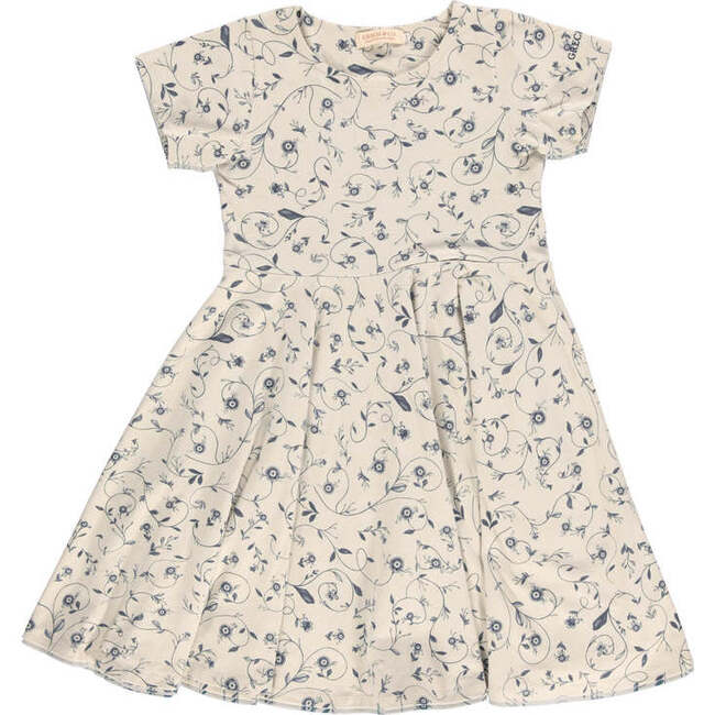 Sweetheart Twirl Dress | Organic Cotton Jersey, Scandi Floral