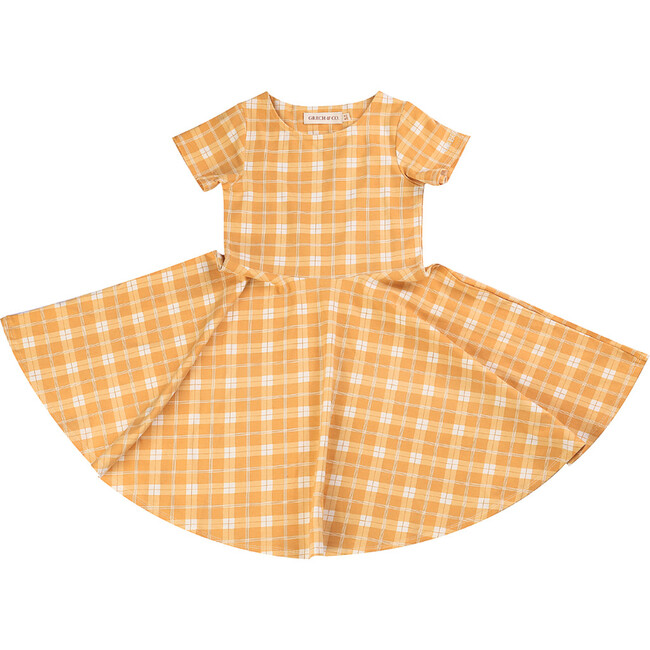 Sweetheart Twirl Dress | Organic Cotton Jersey, Buckwheat Plaid