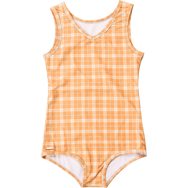 Sweetheart 1 Piece Swimsuit | UPF + Recycled, Buckwheat Plaid