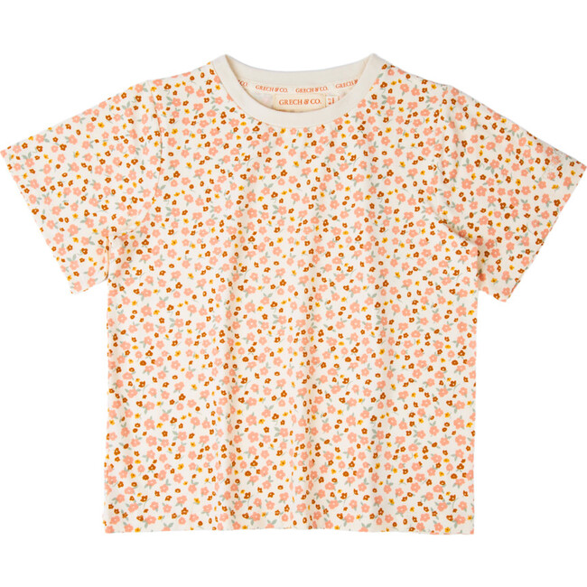 Oversized T-Shirt | Organic Cotton Jersey , Sunset Meadow