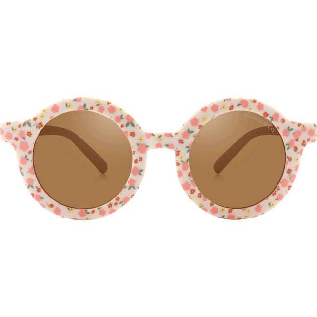 Original Round Sustainable Sunglasses Polarized, Sunset Meadow