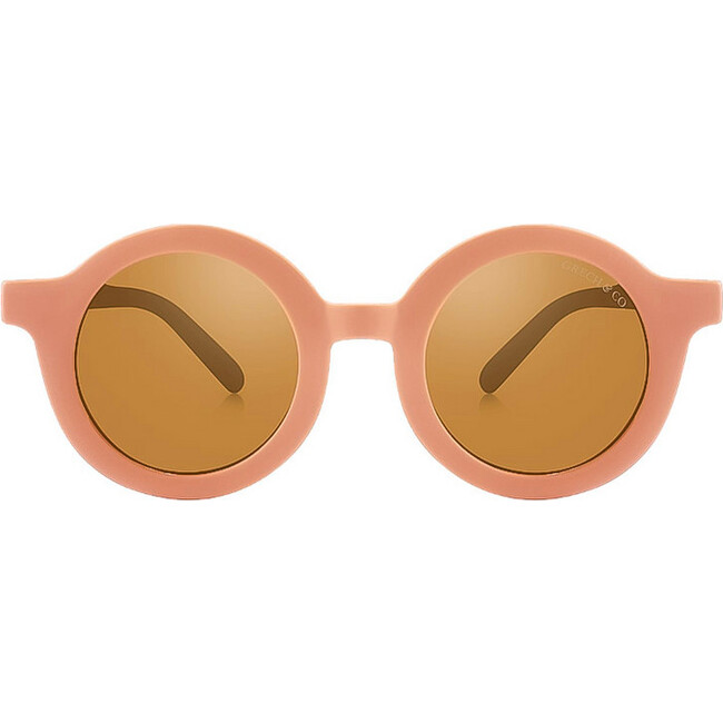 Original Round Sustainable Sunglasses Polarized, Sunset