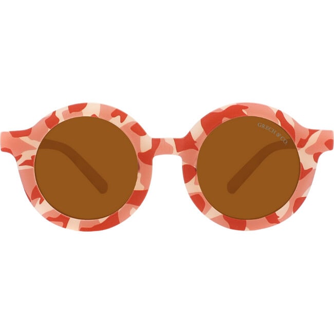 Original Round Sustainable Sunglasses Polarized, Ivory Tortoise Sunset