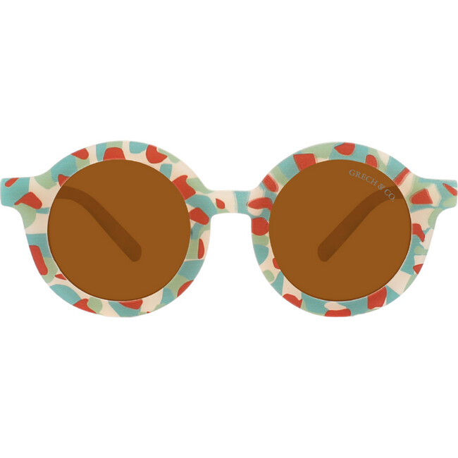 Original Round Sustainable Sunglasses Polarized, Ivory Tortoise Pacific