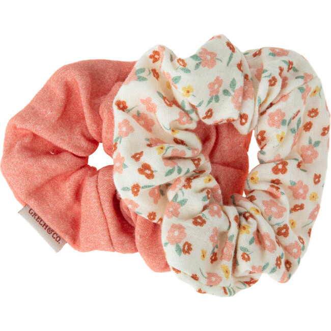 Hair Scrunchies | set of 5, Sunset Meadow