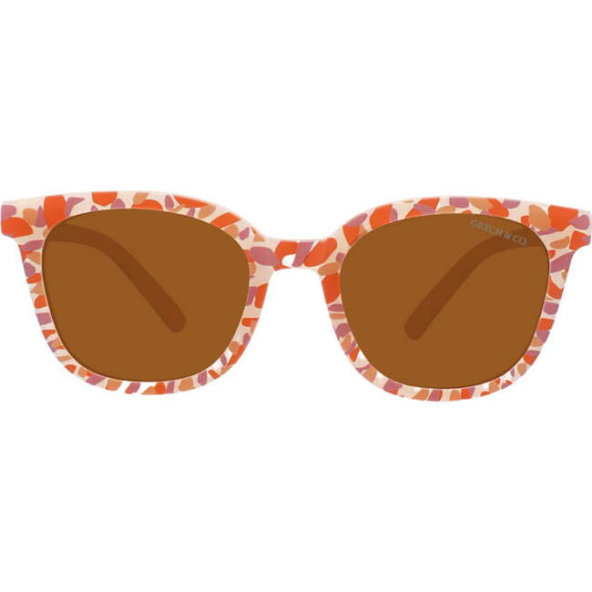 Classic Wayfarer Sustainable Sunglasses Polarized,  Ivory Tortoise Super Bloom