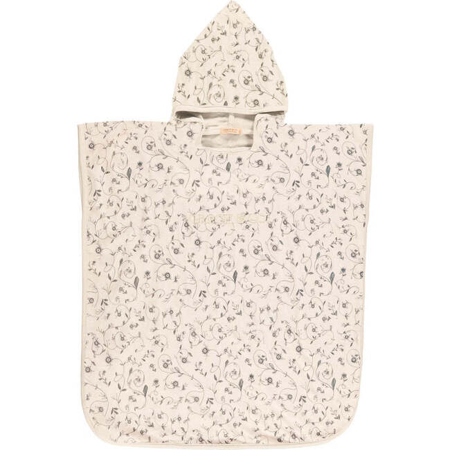 Bathing Towel Poncho | Organic Cotton, Scandi Floral