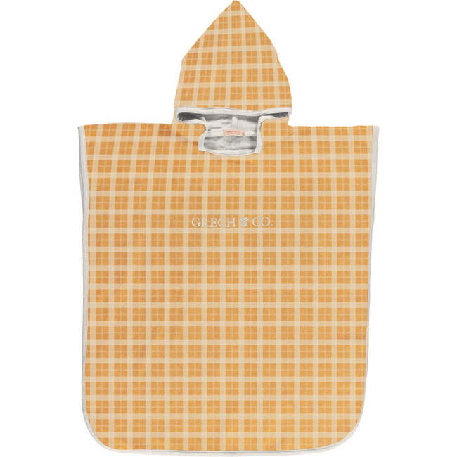 Bathing Towel Poncho | Organic Cotton, Buckwheat Plaid