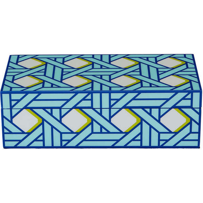 Small Basketweave Lacquer Box