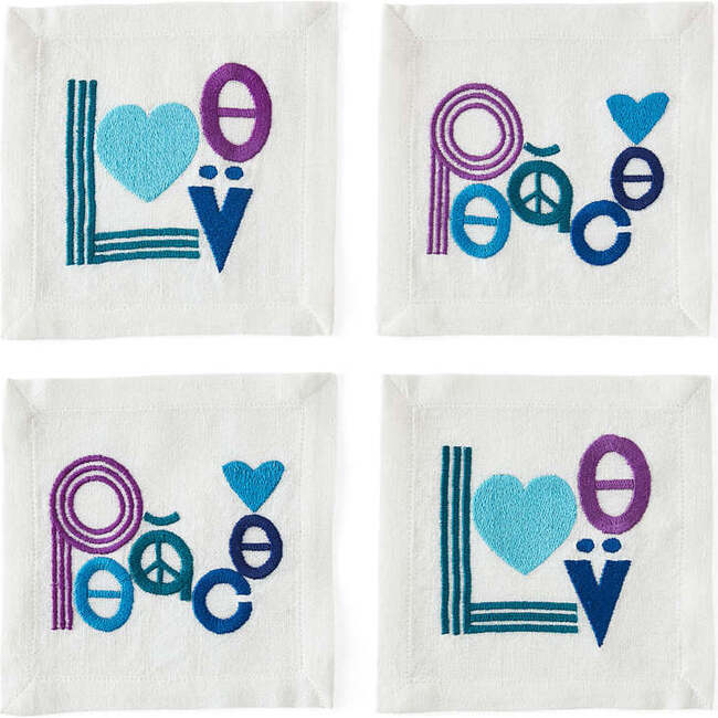 Peace & Love Cocktail Napkins