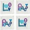 Peace & Love Cocktail Napkins - Tableware - 1 - thumbnail