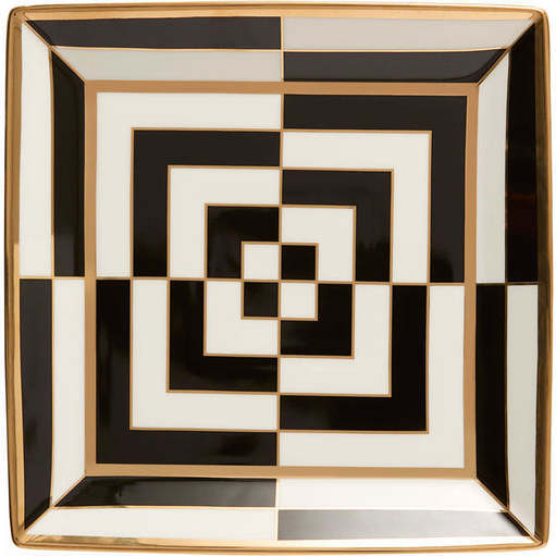 Op Art Square Serving Tray